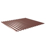 Wellblech 18/1064 aus Stahl, 0,63 mm, Rotbraun RAL 8012, 25 µm Polyesterbeschichtung, Hauptansicht