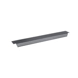 Zahnblech gelocht, anthrazitgrau RAL 7016, 0,75 mm Stahl, freigestellt