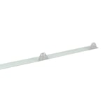Zahnblech gelocht, Weißaluminium RAL 9006, 0,75 mm Stahl, Gesamtansicht freigestellt