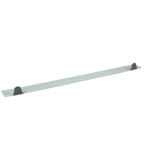 Zahnblech ungelocht, anthrazitgrau, 0,75 mm Stahl, von oben schraeg, freigestellt