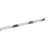 Zahnblech ungelocht, anthrazitgrau, 0,75 mm Stahl, schraeg von oben, freigestellt
