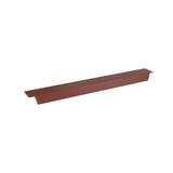 Zahnblech ungelocht, rotbraun RAL 8012, 0,75 mm Stahl, freigestellt auf weissem Hintergrund