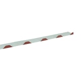 Zahnblech ungelocht, Stahl 0,75 mm, rotbraun RAL 8012, Detailansicht der Profilierung