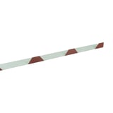 Zahnblech ungelocht, rotbraun RAL 8012, 0,75 mm Stahl, Detailansicht der Zahnung