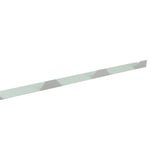 Zahnblech ungelocht aus Stahl 0,75 mm Weißaluminium RAL 9006, Detailansicht