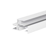Zevener Sprosse Randprofil 16 mm aus weißem PVC, Detailansicht der inneren Profilstege