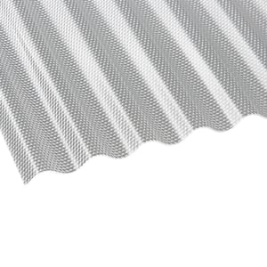 Acrylglas Wellplatte | 76/18 | 3,00 mm | Klar | Wabenstruktur | 3,00 m