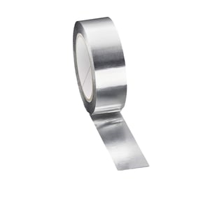 Scobalit Aluminium Klebeband, silber, Rolle mit abgerolltem Ende, Hauptansicht