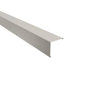 Außenecke aus Stahl, Reinweiß (RAL 9010), 0,50 mm Stärke, 25 µm Polyesterbeschichtung