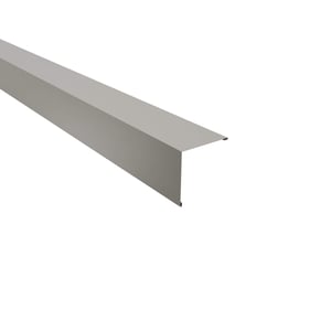 Außenecke aus Stahl, Weißaluminium RAL 9006, 0,50 mm Stärke, Hauptansicht