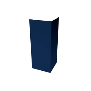 Außenecke aus Stahl, Enzianblau RAL 5010, 0,50 mm Stärke, freigestellt