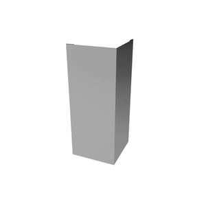 Außenecke aus Stahl, Weißaluminium RAL 9006, 0,50 mm Stärke, Hauptansicht