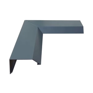 Außenecke ISOS Aluminium Anthrazitgrau RAL 7016, Vorderansicht von oben