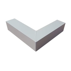 Außenecke ISOS aus weißaluminiumfarbenem Aluminium, 1,50 mm stark, Hauptansicht