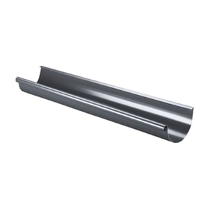Dachrinne aus Stahl, graphitgrau (RAL 7024), 50 µm Polyurethan-Beschichtung, Hauptansicht