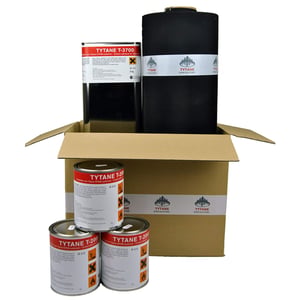 EPDM Dachfolie Sparpaket, schwarze Tytane Folie und Tytane Kleber in Karton