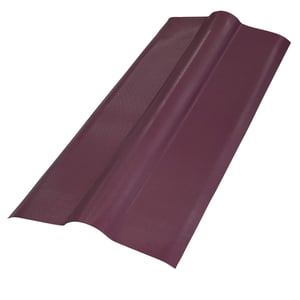 First flach aus rotbraunem Recycling-Kunststoff, 3,00 mm Stärke, mit feiner Oberflächenstruktur