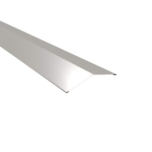 Firstblech flach Lichtgrau RAL 7035, 0,50 mm Stahl, 150 Grad Winkel, Hauptansicht