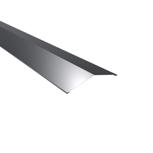 Firstblech flach Anthrazitgrau, 14,5 x 14,5 cm, 150° Winkel, Stahl 0,63 mm