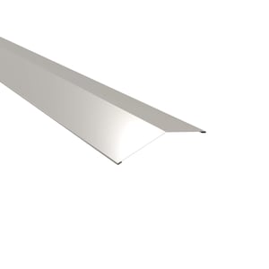 Firstblech flach, Grauweiß RAL 9002, 14,5 x 14,5 cm, 150 Grad Winkel, Hauptansicht