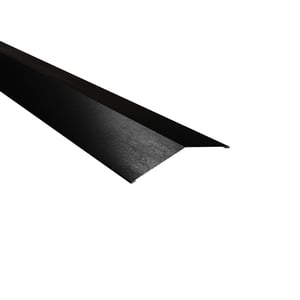 Firstblech flach Stahl 0,50 mm Schwarz, 35 µm Mattpolyester, Hauptansicht