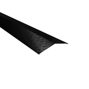 Firstblech flach Tiefschwarz RAL 9005, 0,50 mm Stahl mit Shimoco Beschichtung