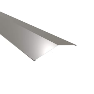 Firstblech flach aus Stahl 0,50 mm in Graualuminium RAL 9007 mit 25 µm Polyesterbeschichtung, Hauptansicht