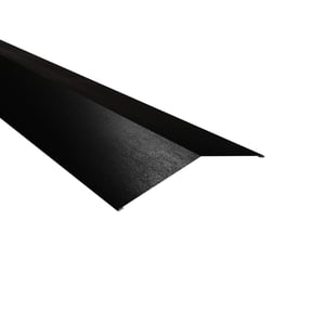 Firstblech flach Stahl 0,50 mm Schwarz, 35 µm Mattpolyester, Hauptansicht