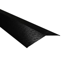 Firstblech flach Tiefschwarz RAL 9005, 0,50 mm Stahl, 80 µm Shimoco Beschichtung, Hauptansicht