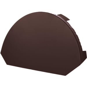 Firstblechendstück klein, schokoladenbraun RAL 8017, Stahl 0,50 mm, Polyester 25 µm Beschichtung