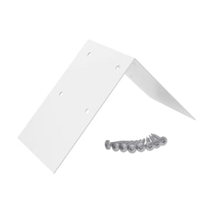 Firstprofilverbinder aus weißem Aluminium mit sechs Schrauben, Hauptansicht