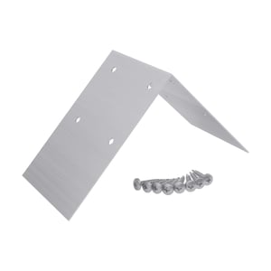 Firstprofilverbinder aus blankem Aluminium mit sechs Schrauben, Hauptansicht