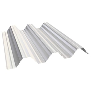 Hochprofil T92P Dachblech Reinweiß RAL 9010, 0,50 mm Stahl, Polyester 25 µm Beschichtung