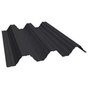 Hochprofil T92P Dachblech aus Stahl 0,50 mm Tiefschwarz RAL 9005 mit 25 µm Polyester Beschichtung
