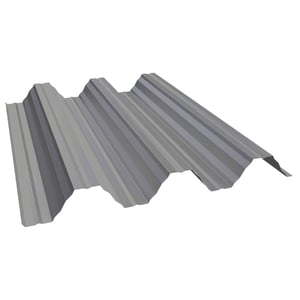 Hochprofil T92P Dachblech aus Stahl 0,50 mm in Graualuminium (RAL 9007) mit 25 µm Polyesterbeschichtung