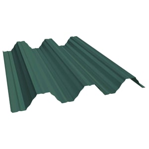 Hochprofil T92P Dachblech aus Stahl 0,63 mm Moosgrün RAL 6005, 25 µm Polyesterbeschichtung, Hauptansicht