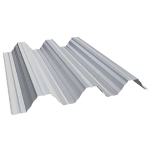 Hochprofil T92P Dachblech aus Stahl 0,75 mm Lichtgrau, 25 µm Polyester, Hauptansicht