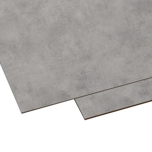 HPL Platte 8 mm Betonoptik, Scobalit, zwei Platten leicht überlappend, Draufsicht