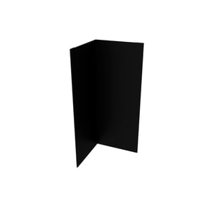 Innenecke Tiefschwarz RAL 9005 aus 0,50 mm Stahl, Polyesterbeschichtung