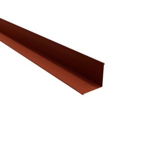 Innenecke aus ziegelrotem Stahl, 0,50 mm stark, 35 µm Mattpolyester-Beschichtung