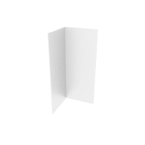 Innenecke aus Aluzink, 0,50 mm Stahl, Hauptansicht, 15 cm x 15 cm, 90 Grad Winkel