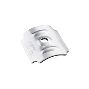 Aluminium Kalotte Profil 130/30 blank mit Schraubloch und Scobalit Logo