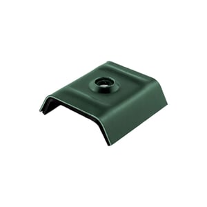 Kalotte Profil 20M aus Aluminium in Moosgr
 (RAL 6005), freigestellt