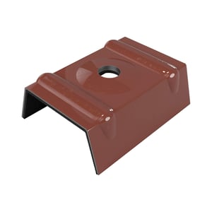 Kalotte Profil 33/500 Aluminium Rotbraun RAL 8012 Weckman, Hauptansicht