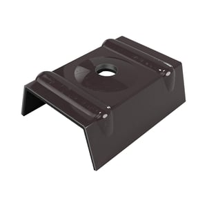 Kalotte Profil 33/500 aus Aluminium in Schokoladenbraun RAL 8017, Hauptansicht