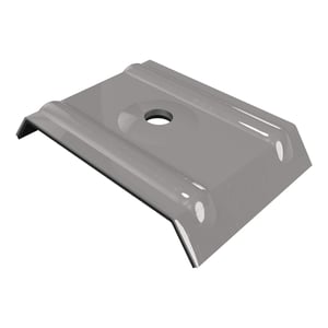 Kalotte Profil 35/207 aus Graualuminium RAL 9007, Hauptansicht schraeg von oben
