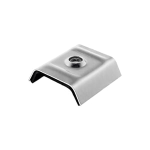 Kalotte Profil 35/207M aus Aluminium, weißaluminium (RAL 9006), freigestellt