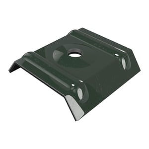 Kalotte Profil 45/1000 aus Aluminium in Chromoxidgrün (RAL 6020) von Weckman, Hauptansicht