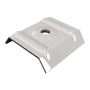 Kalotte Profil 45/1000 aus Aluminium lichtgrau RAL 7035, Hauptansicht schräg von oben