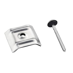 Kalotte und Schraube blank aus Aluminium, Profil 70/18 und 76/18, Scobalit